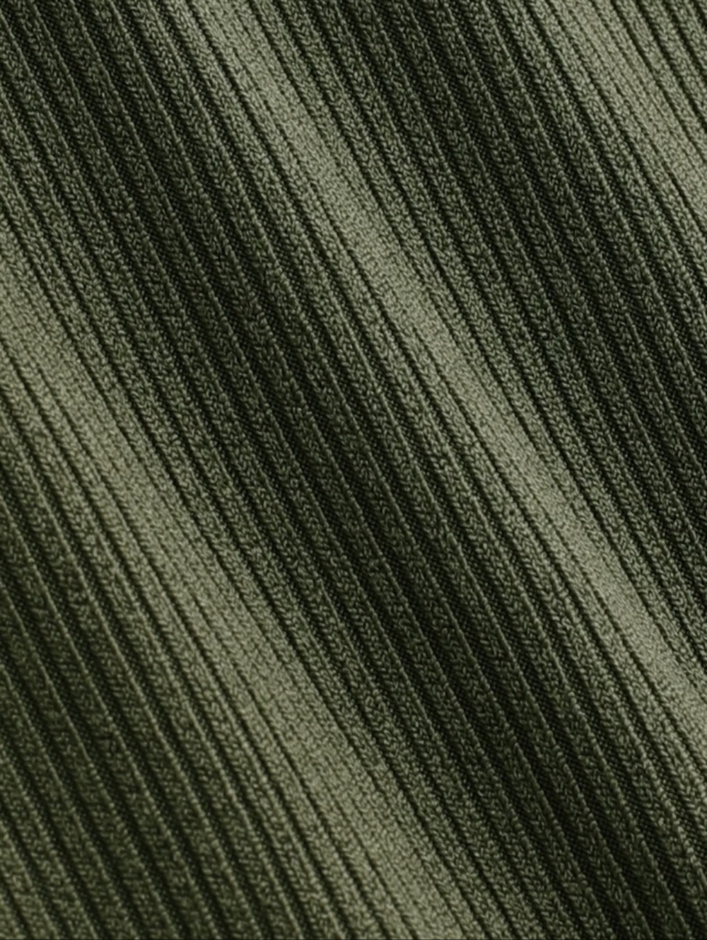 Cider Olive Ribbed Elastic Waist Wide Leg Pants - Olive - Picture 4 of 4